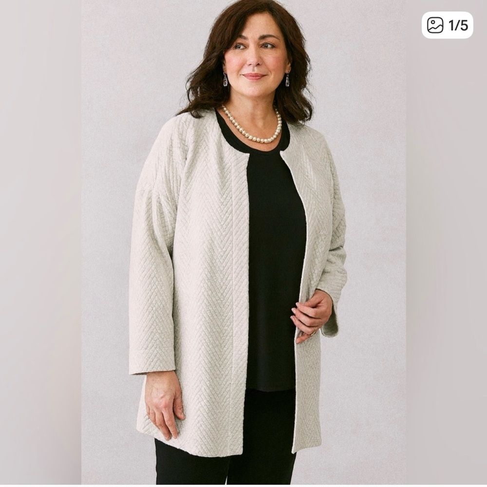 Eileen Fisher Cream Cardigan